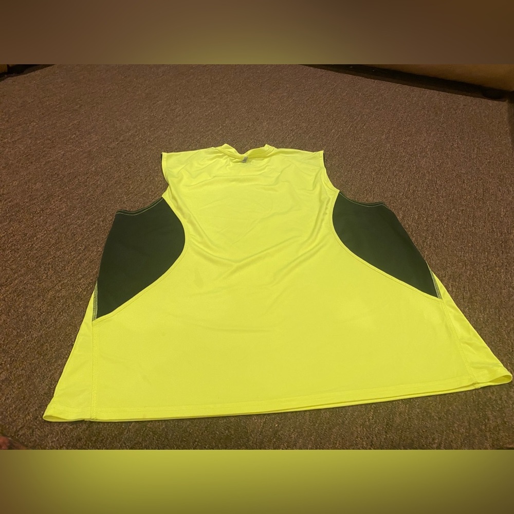 EUC Ever-last Sport Mens tank shirt top 2XL sleeveless green gym athletic sport